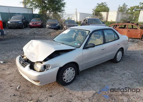2002 Toyota Corolla Le из США, поврежденный, VIN 2T1BR12E22C583967
